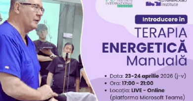 „Introducere în Terapia Energetică Manuală”, un CURS fascinant alături de Dr. Kerry D’Ambrogio, 23-24 Aprilie